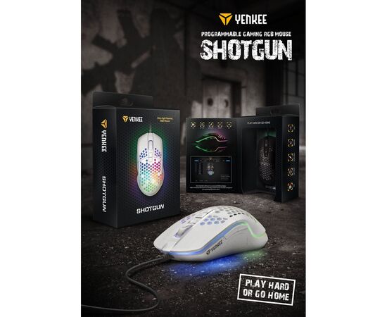 Мышка YENKEE YMS 3030WE Shotgun USB White (45015502), изображение 9 Мышка YENKEE YMS 3030WE Shotgun USB White (45015502), изображение 9