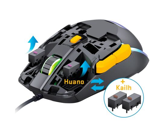 Мышка YENKEE YMS 3600BK Marksman USB Black (45021055), изображение 2 Мышка YENKEE YMS 3600BK Marksman USB Black (45021055), изображение 2