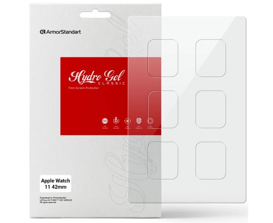 Пленка защитная Armorstandart hydrogel Apple Watch 11 42mm 6 pcs (ARM88733)