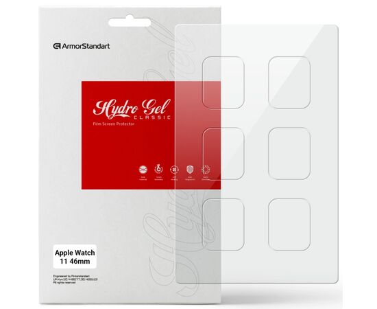 Пленка защитная Armorstandart hydrogel Apple Watch 11 46mm 6 pcs (ARM88734)