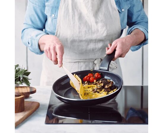 Сковорода GreenPan Essence Perforated Base, 28 см з керамічним покриттям (CC009041-001), зображення 5 Сковорода GreenPan Essence Perforated Base, 28 см з керамічним покриттям (CC009041-001), зображення 5