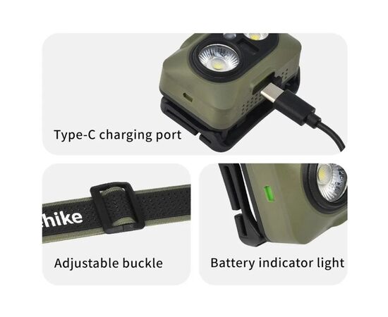Фонарь Naturehike CNK2450ZM010, зелений (6976507665438), изображение 3 Фонарь Naturehike CNK2450ZM010, зелений (6976507665438), изображение 3