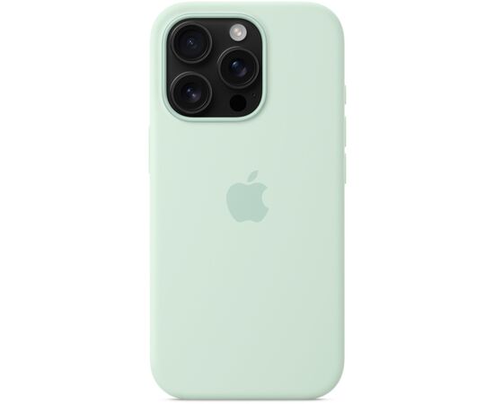 Чехол для мобильного телефона Apple iPhone 16 Pro Silicone with MagSafe - Aquamarine Model A3315 (MDG04ZM/A), изображение 5 Чехол для мобильного телефона Apple iPhone 16 Pro Silicone with MagSafe - Aquamarine Model A3315 (MDG04ZM/A), изображение 5