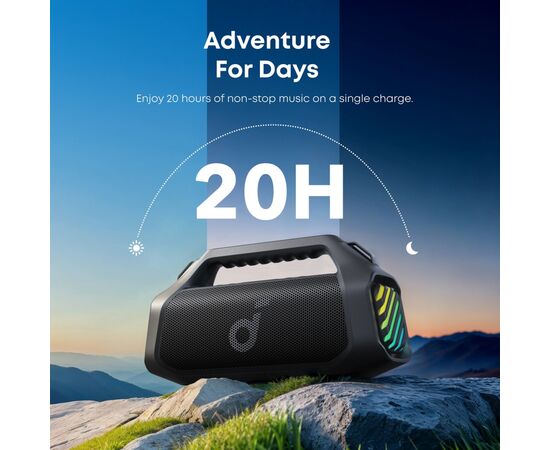 Акустическая система Anker SoundСore Boom 2 Pro Black (A3134A11), изображение 6 Акустическая система Anker SoundСore Boom 2 Pro Black (A3134A11), изображение 6