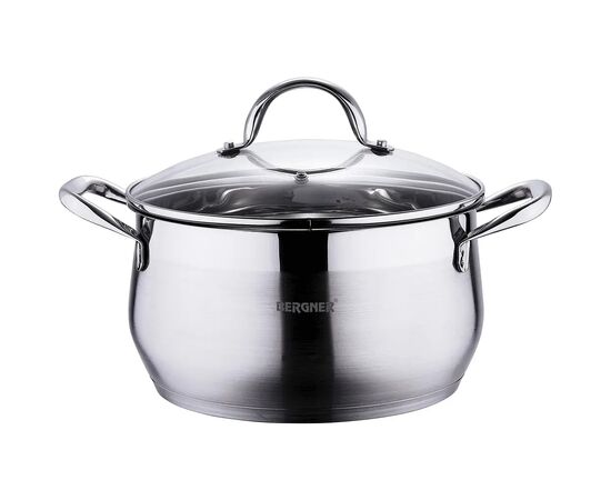 Кастрюля Bergner Gourmet, з кришкою 4,5 л (BG-6530) Кастрюля Bergner Gourmet, з кришкою 4,5 л (BG-6530)