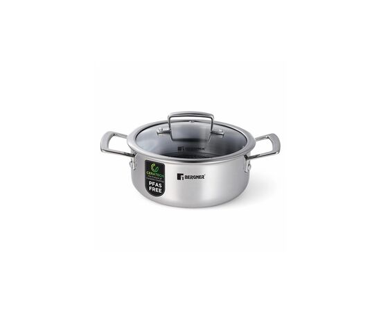 Кастрюля Bergner Steelblue, з кришкою 20 см (BG-33221-BL) Кастрюля Bergner Steelblue, з кришкою 20 см (BG-33221-BL)