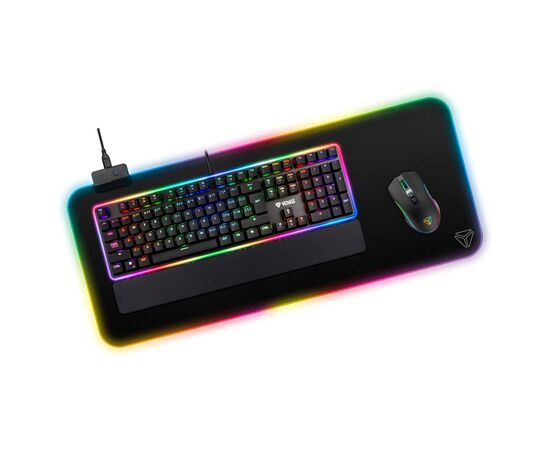 Коврик для мышки YENKEE YPM 3006 RGB pad Warp (45015854), изображение 3 Коврик для мышки YENKEE YPM 3006 RGB pad Warp (45015854), изображение 3