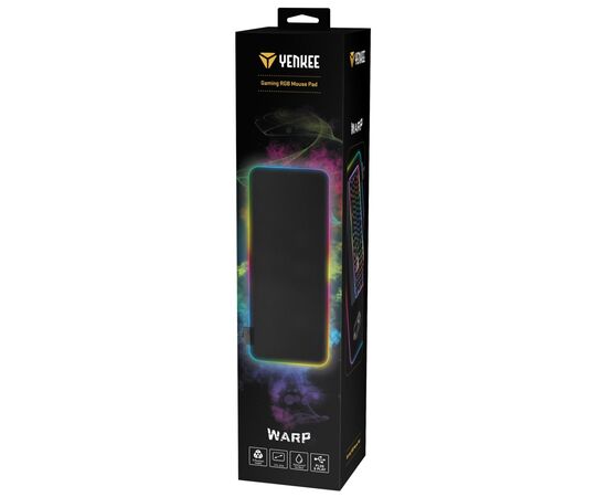 Коврик для мышки YENKEE YPM 3006 RGB pad Warp (45015854), изображение 4 Коврик для мышки YENKEE YPM 3006 RGB pad Warp (45015854), изображение 4