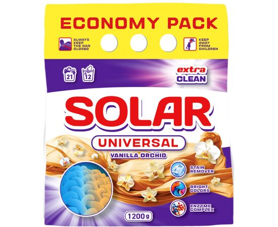 Стиральный порошок Solar Household Universal Vanilla Orchid 1.2 кг (4820269930292) Стиральный порошок Solar Household Universal Vanilla Orchid 1.2 кг (4820269930292)
