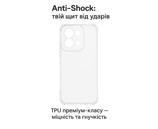 Чехол для мобильного телефона BeCover Anti-Shock Xiaomi Redmi 15C 4G/5G Clear (713812), изображение 2