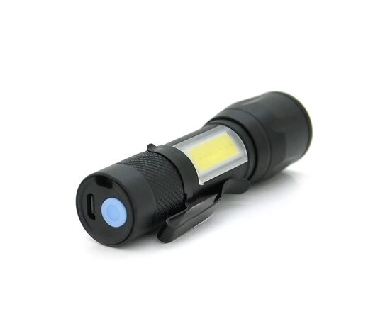 Фонарь Voltronic 511COB 3 Вт LED + COB Чорний (YT-511COB), изображение 2 Фонарь Voltronic 511COB 3 Вт LED + COB Чорний (YT-511COB), изображение 2
