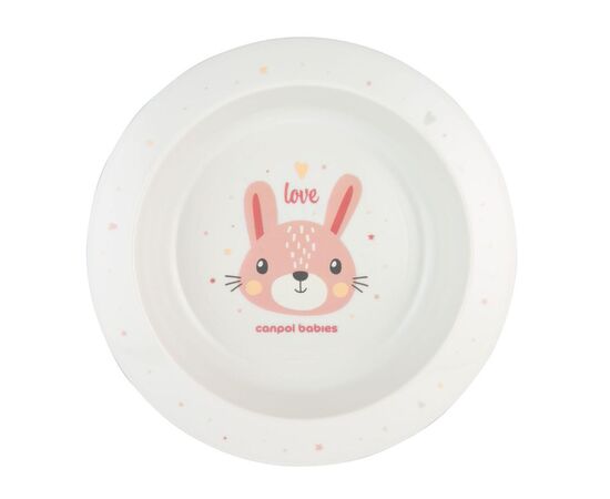 Тарілка дитяча Canpol babies CUTE ANIMALS мисочка пластикова, рожева (4/412_pin2) Тарілка дитяча Canpol babies CUTE ANIMALS мисочка пластикова, рожева (4/412_pin2)