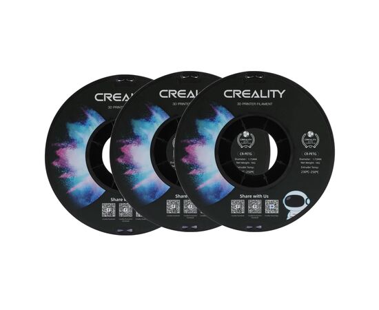 Пластик для 3D-принтера Creality PETG 1.75мм, white, 3*1кг SET (3301030034x3), зображення 2 Пластик для 3D-принтера Creality PETG 1.75мм, white, 3*1кг SET (3301030034x3), зображення 2