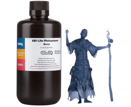 Фотополімерна смола ELEGOO Resin, ABS-like 1кг, black (50.103.0115) Фотополімерна смола ELEGOO Resin, ABS-like 1кг, black (50.103.0115)