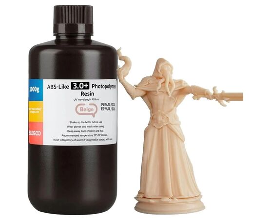 Фотополімерна смола ELEGOO Resin, ABS-like 3.0 plus 1кг, beige (50.103.0209) Фотополімерна смола ELEGOO Resin, ABS-like 3.0 plus 1кг, beige (50.103.0209)