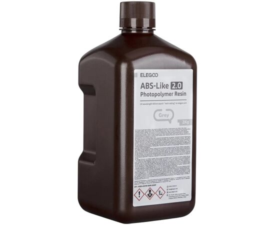 Фотополімерна смола ELEGOO Resin, Standard 2кг, grey (50.103.0273), зображення 2 Фотополімерна смола ELEGOO Resin, Standard 2кг, grey (50.103.0273), зображення 2