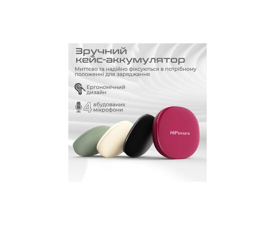 Наушники HiFuture FlyBuds4 Matcha Green (flybuds4.matchagreen), изображение 5 Наушники HiFuture FlyBuds4 Matcha Green (flybuds4.matchagreen), изображение 5