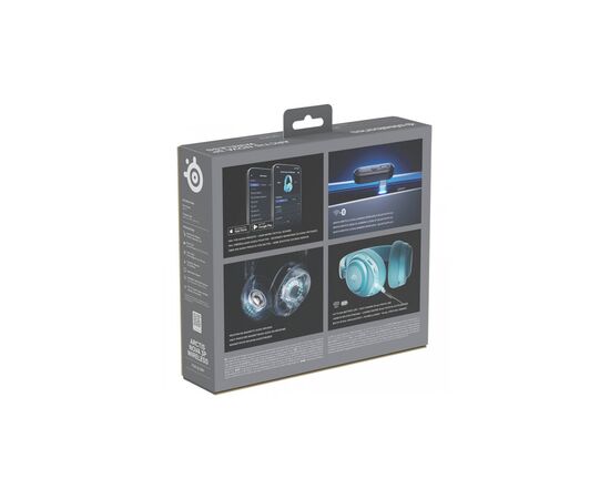 Наушники SteelSeries Arctis Nova 3P Wireless MultiPlatform Aqua (61688), изображение 6 Наушники SteelSeries Arctis Nova 3P Wireless MultiPlatform Aqua (61688), изображение 6