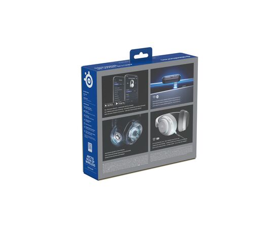 Наушники SteelSeries Arctis Nova 3P Wireless MultiPlatform White (61687), изображение 6 Наушники SteelSeries Arctis Nova 3P Wireless MultiPlatform White (61687), изображение 6