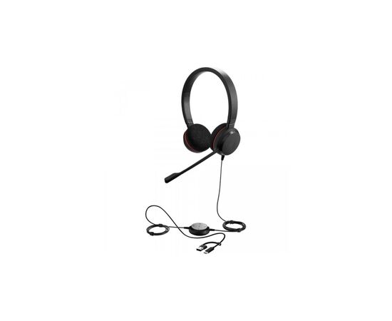 Наушники Jabra Evolve 20 Stereo USB C/A MS (4999-823-169), изображение 2 Наушники Jabra Evolve 20 Stereo USB C/A MS (4999-823-169), изображение 2