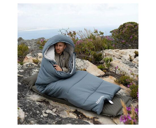 Спальный мешок Naturehike з підігрівом BE400 CNK2300SD021, правий, сірий (6976507667319), изображение 2 Спальный мешок Naturehike з підігрівом BE400 CNK2300SD021, правий, сірий (6976507667319), изображение 2