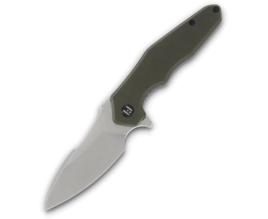 Нож Hightron Mini Ventura, D2, G10, зелений, сталевий stonewash клинок (HK05GRNS), изображение 2 Нож Hightron Mini Ventura, D2, G10, зелений, сталевий stonewash клинок (HK05GRNS), изображение 2
