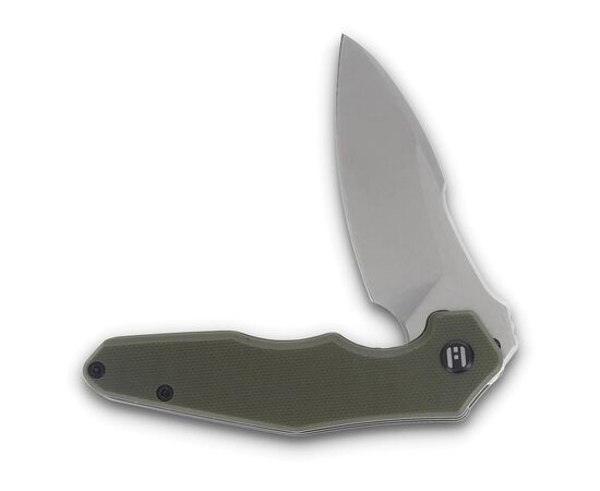 Нож Hightron Mini Ventura, D2, G10, зелений, сталевий stonewash клинок (HK05GRNS), изображение 4 Нож Hightron Mini Ventura, D2, G10, зелений, сталевий stonewash клинок (HK05GRNS), изображение 4