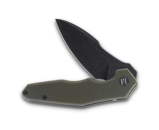 Нож Hightron Mini Ventura, D2, G10, зелений, чорний stonewash клинок (HK05GRNBS), изображение 4 Нож Hightron Mini Ventura, D2, G10, зелений, чорний stonewash клинок (HK05GRNBS), изображение 4