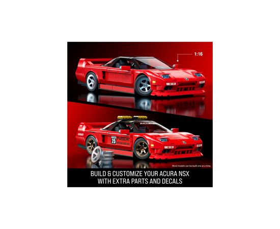 Конструктор Mattel Brick Shop Hot Wheels Elite Acura 876 деталей (JFT17), изображение 2 Конструктор Mattel Brick Shop Hot Wheels Elite Acura 876 деталей (JFT17), изображение 2