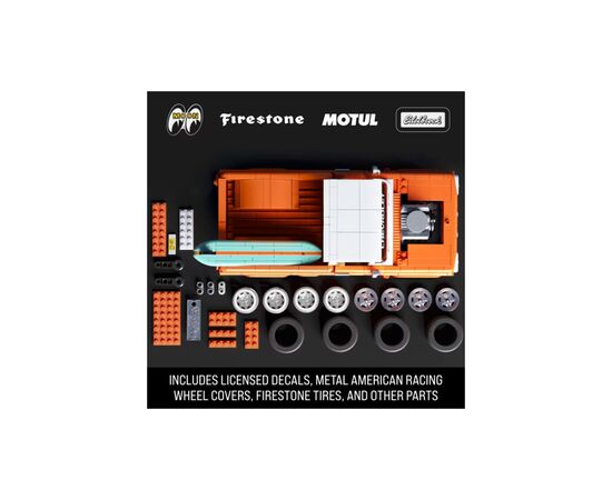 Конструктор Mattel Brick Shop Hot Wheels Elite Chevy 858 деталей (JFT20), изображение 3 Конструктор Mattel Brick Shop Hot Wheels Elite Chevy 858 деталей (JFT20), изображение 3