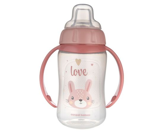 Поїльник-непроливайка Canpol babies Cute Animals тренувальна з силіконовим носиком 320 мл, рожева (56/512_pin2) Поїльник-непроливайка Canpol babies Cute Animals тренувальна з силіконовим носиком 320 мл, рожева (56/512_pin2)