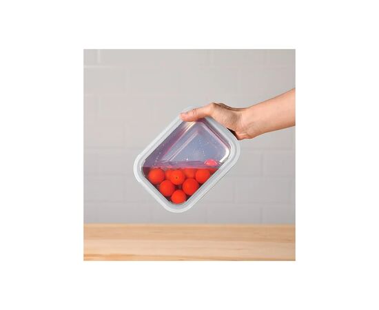 Пищевой контейнер Bergner Go Lovers з нержавіючої сталі прямокутний 0,8 л (BG-36310-GY), изображение 2 Пищевой контейнер Bergner Go Lovers з нержавіючої сталі прямокутний 0,8 л (BG-36310-GY), изображение 2