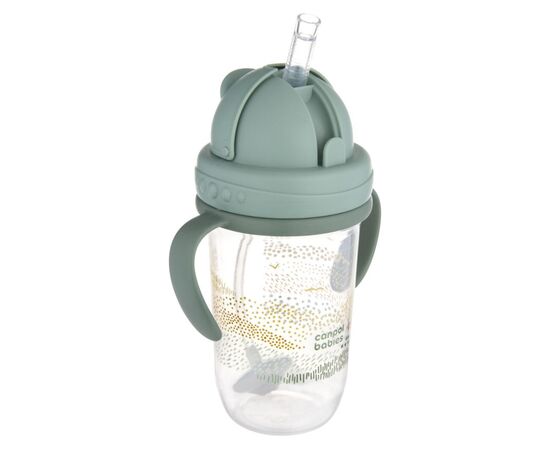 Поїльник-непроливайка Canpol babies MOUNTAINS з трубочкою і обтяжувачем, 270 мл, зелена (56/620_gre), зображення 3 Поїльник-непроливайка Canpol babies MOUNTAINS з трубочкою і обтяжувачем, 270 мл, зелена (56/620_gre), зображення 3