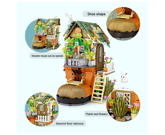 Конструктор LOZ mini Хижина гномов без фигурок (1226), изображение 3 Конструктор LOZ mini Хижина гномов без фигурок (1226), изображение 3