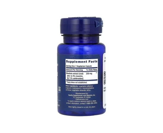 Витаминно-минеральный комплекс Life Extension Родиола, 250 мг, Rhodiola Extract, 60 вегетарианских капсул (LEX-88906), изображение 2 Витаминно-минеральный комплекс Life Extension Родиола, 250 мг, Rhodiola Extract, 60 вегетарианских капсул (LEX-88906), изображение 2