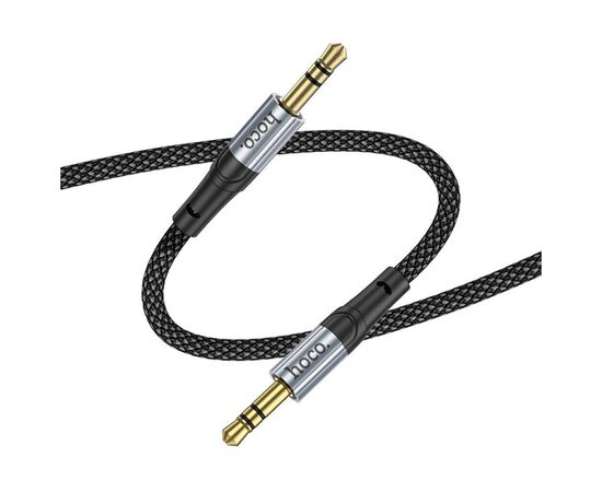 Кабель мультимедийный 3.5mm M to 3.5mm M 1.0m Black HOCO (6942007608800), изображение 4 Кабель мультимедийный 3.5mm M to 3.5mm M 1.0m Black HOCO (6942007608800), изображение 4