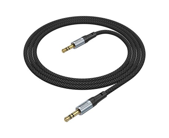 Кабель мультимедийный 3.5mm M to 3.5mm M 1.0m Black HOCO (6942007608800), изображение 5 Кабель мультимедийный 3.5mm M to 3.5mm M 1.0m Black HOCO (6942007608800), изображение 5