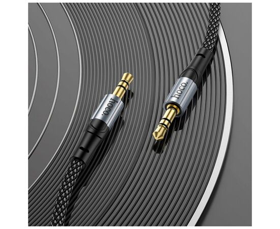 Кабель мультимедийный 3.5mm M to 3.5mm M 1.0m Black HOCO (6942007608800), изображение 7 Кабель мультимедийный 3.5mm M to 3.5mm M 1.0m Black HOCO (6942007608800), изображение 7