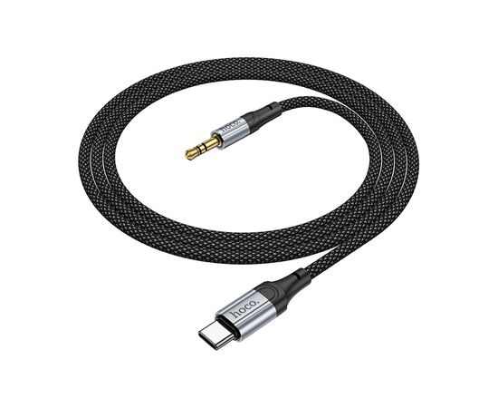 Кабель мультимедийный USB-C to 3.5mm M 1.0m Black HOCO (6942007608824) Кабель мультимедийный USB-C to 3.5mm M 1.0m Black HOCO (6942007608824)
