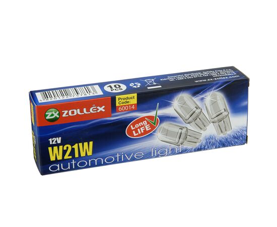 Автолампа Zollex W21W 12V, изображение 2 Автолампа Zollex W21W 12V, изображение 2