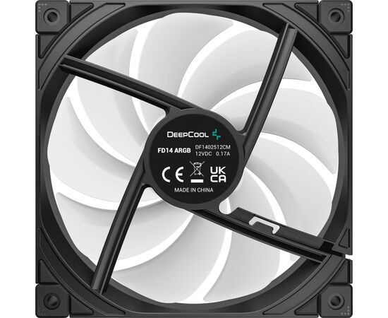 Кулер для корпуса Deepcool FD14 ARGB, изображение 5 Кулер для корпуса Deepcool FD14 ARGB, изображение 5