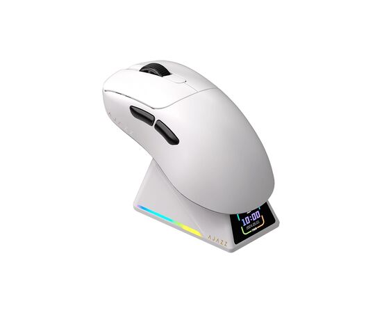 Мышка Ajazz AJ179 APEX Wireless/Bluetooth/USB Charging Dock White (AJM179-A-W), изображение 2 Мышка Ajazz AJ179 APEX Wireless/Bluetooth/USB Charging Dock White (AJM179-A-W), изображение 2