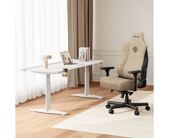 Кресло игровое Anda Seat Kaiser 3E Fabric XL Dark Beige (AD23YC-XL-09-H-CF-H01), изображение 9 Кресло игровое Anda Seat Kaiser 3E Fabric XL Dark Beige (AD23YC-XL-09-H-CF-H01), изображение 9