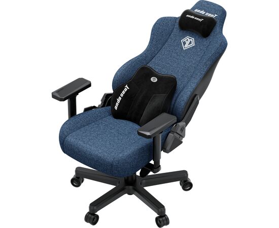 Кресло игровое Anda Seat Kaiser 3E Fabric XL Dark Blue (AD23YC-XL-09-S-CF-S01), изображение 8 Кресло игровое Anda Seat Kaiser 3E Fabric XL Dark Blue (AD23YC-XL-09-S-CF-S01), изображение 8