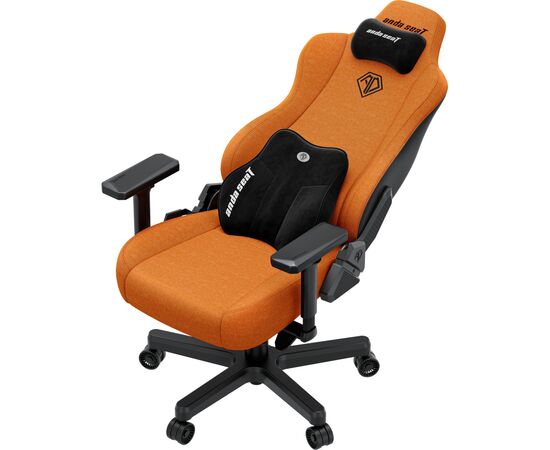 Кресло игровое Anda Seat Kaiser 3E Fabric XL Orange (AD23YC-XL-09-O-CF-O01), изображение 8 Кресло игровое Anda Seat Kaiser 3E Fabric XL Orange (AD23YC-XL-09-O-CF-O01), изображение 8