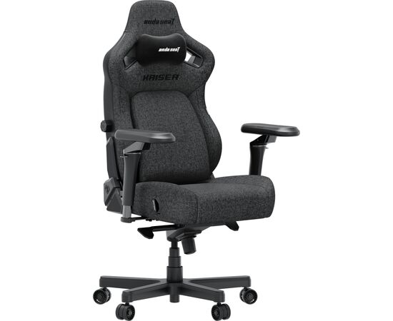 Кресло игровое Anda Seat Kaiser 4 V2 Fabric Size XL Dark Gray (AD12YDDC-XLL-20-GB-CF-03), изображение 2 Кресло игровое Anda Seat Kaiser 4 V2 Fabric Size XL Dark Gray (AD12YDDC-XLL-20-GB-CF-03), изображение 2
