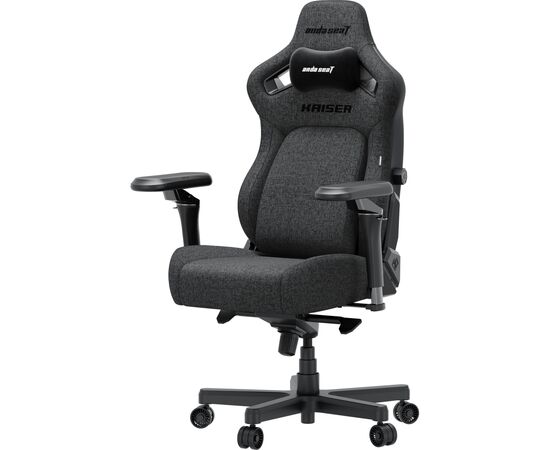 Кресло игровое Anda Seat Kaiser 4 V2 Fabric Size XL Dark Gray (AD12YDDC-XLL-20-GB-CF-03), изображение 3 Кресло игровое Anda Seat Kaiser 4 V2 Fabric Size XL Dark Gray (AD12YDDC-XLL-20-GB-CF-03), изображение 3