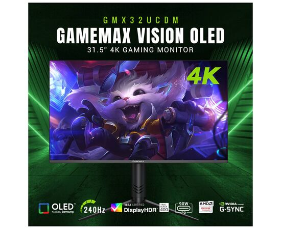 Монитор Gamemax GMX32UCDM, изображение 2 Монитор Gamemax GMX32UCDM, изображение 2