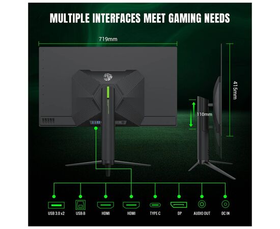 Монитор Gamemax GMX32UCDM, изображение 7 Монитор Gamemax GMX32UCDM, изображение 7