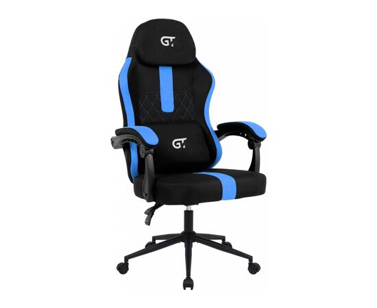 Кресло игровое GT Racer X-2326 Black/Blue (X-2326 Fabric Black/Blue), изображение 2 Кресло игровое GT Racer X-2326 Black/Blue (X-2326 Fabric Black/Blue), изображение 2